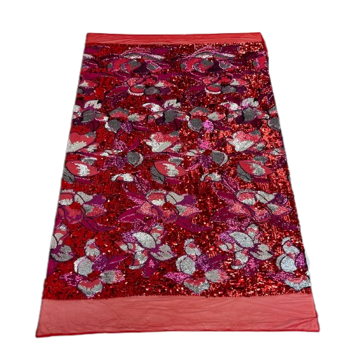 Giselle Multicolor Floral Stretch Sequins Fabric | Spandex Palace