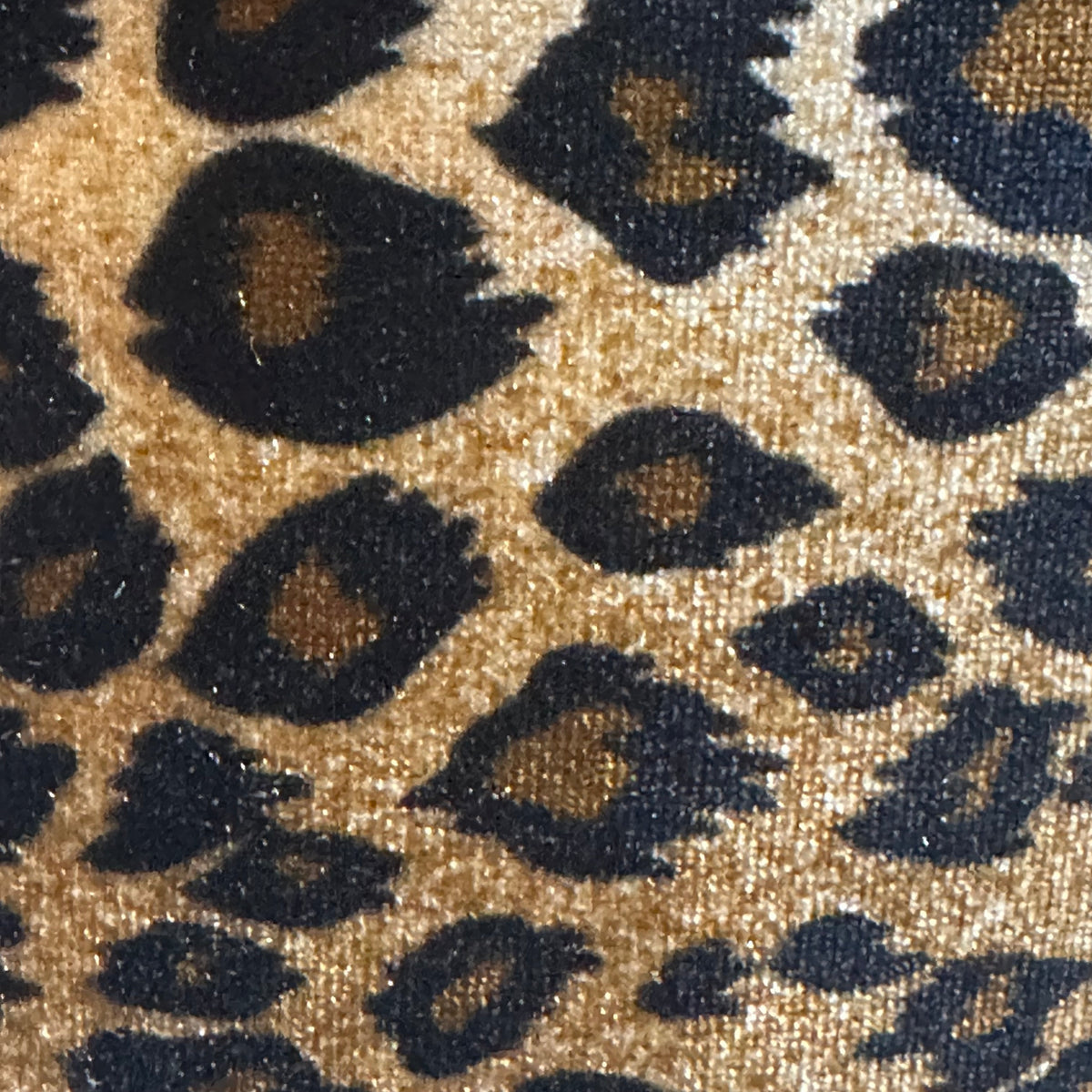 2 Way Stretch Polyester Leopard Pane Fabric | Spandex Palace Brown
