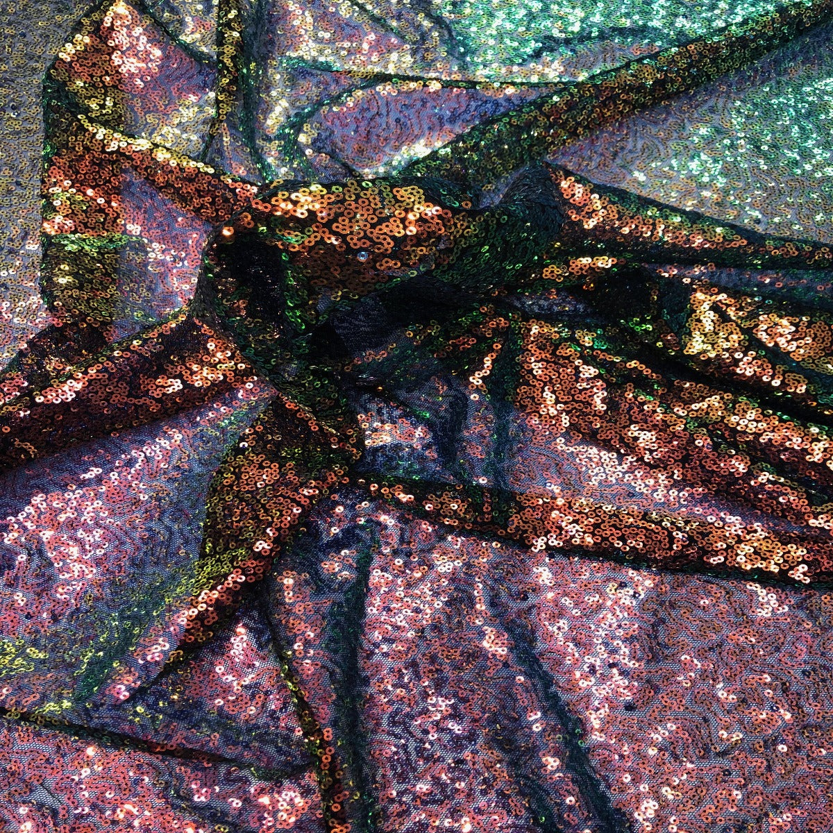 Iridescent All Over Sequins Fabric | Spandex Palace