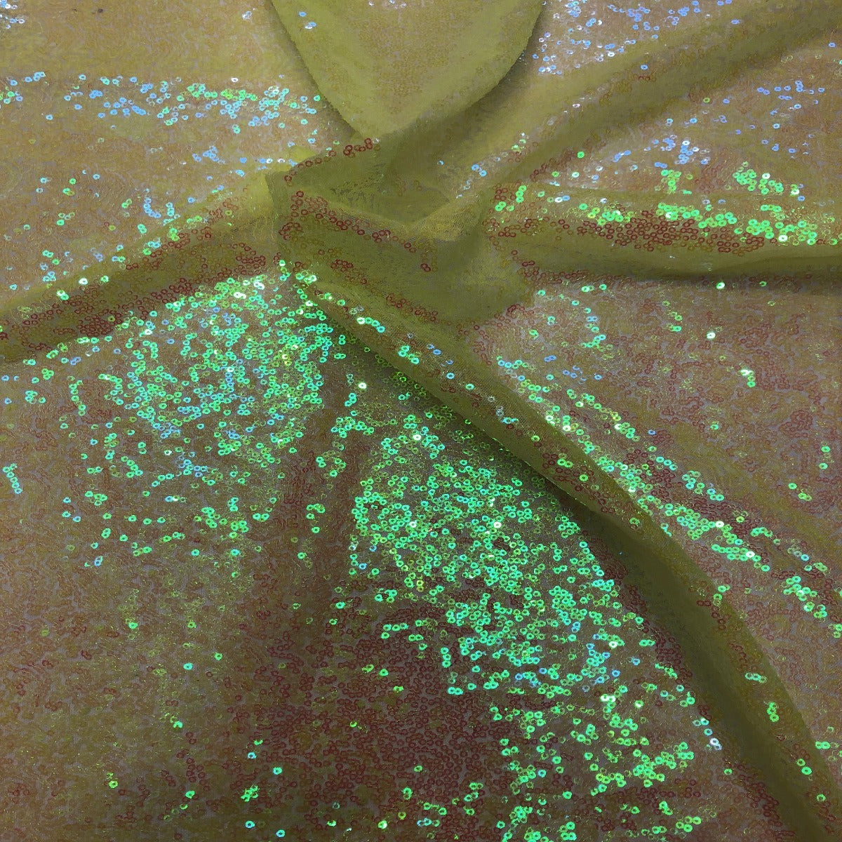Iridescent All Over Sequins Fabric | Spandex Palace