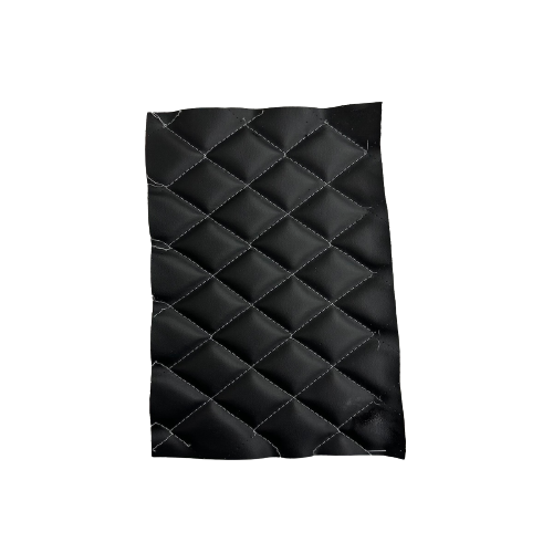 Diamond Quilted Foam Backed Faux Leather Vinyl Fabric