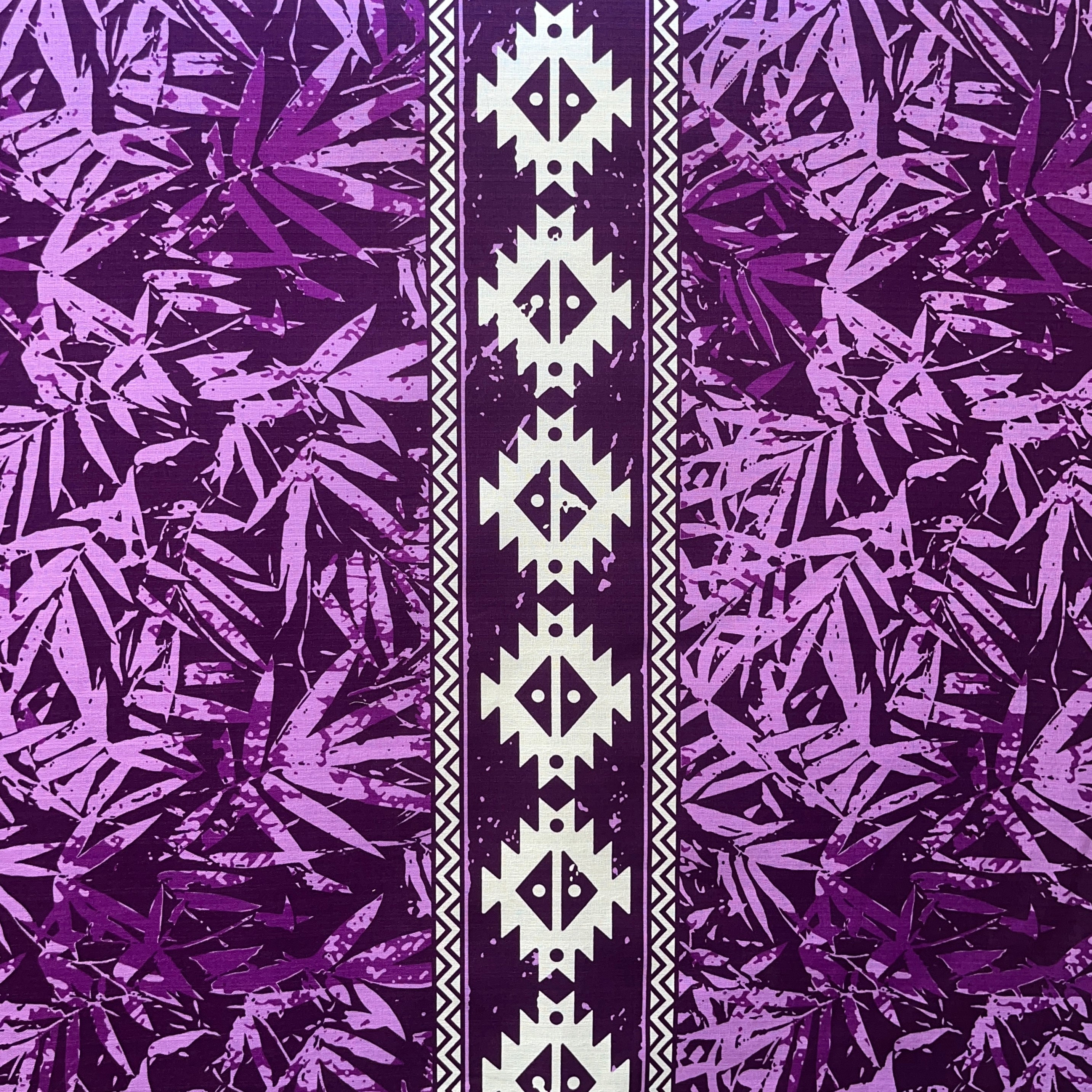 Areca Plam Tree Leaves Light Barkcloth Fabric | Islands Fabric