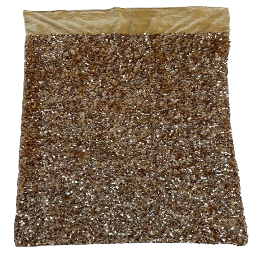 Sequins Embroidered Stretch Velvet Rodeo Fabric | Spandex Palace