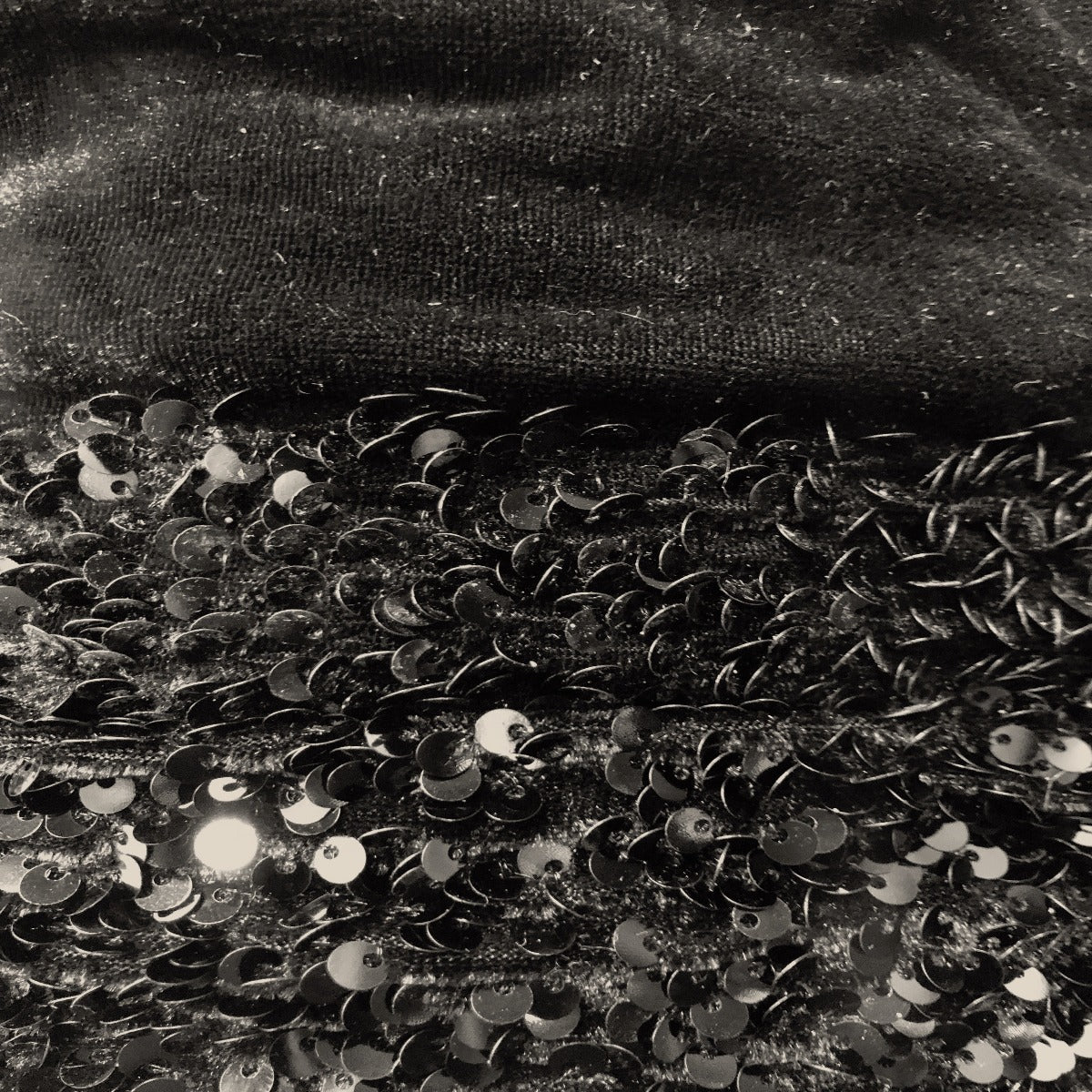 Sequins Embroidered Stretch Velvet Rodeo Fabric | Spandex Palace