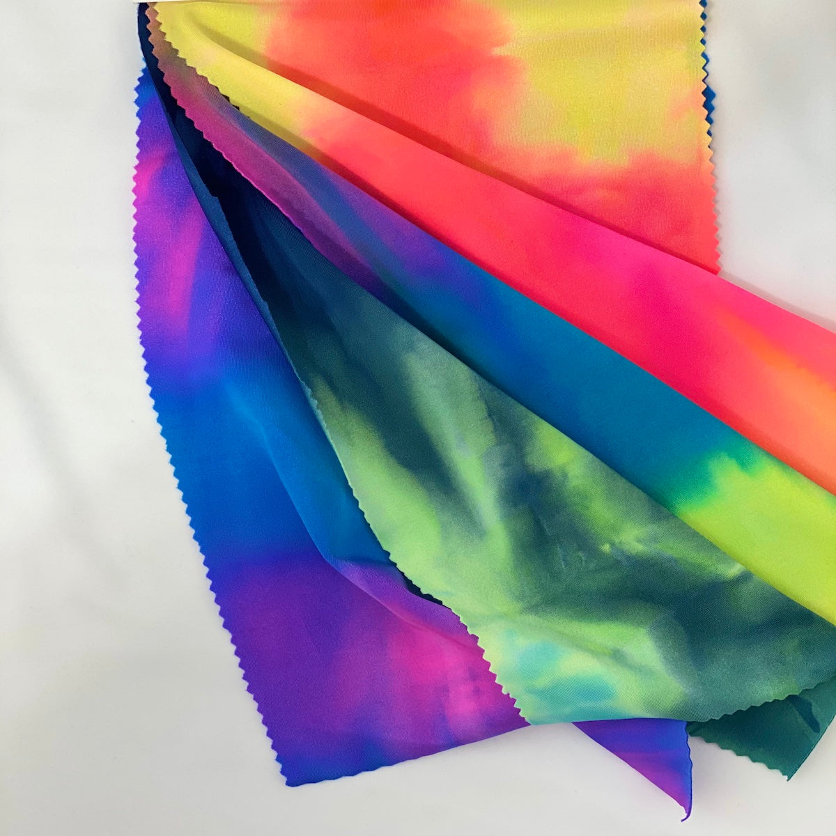Tie Dye Nylon Spandex Fabric