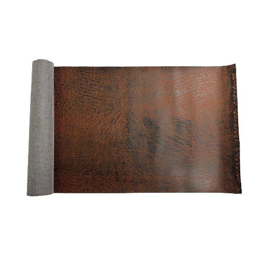 Vintage Distressed Faux Leather Suede Vinyl Fabric