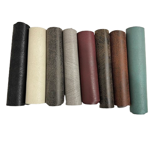 Vintage Distressed Faux Leather Suede Vinyl Fabric