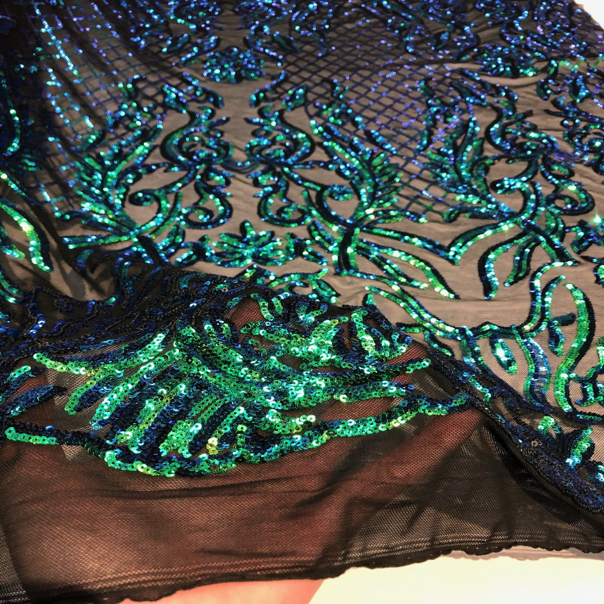 Luna Stretch Sequins Fabric | Spandex Palace