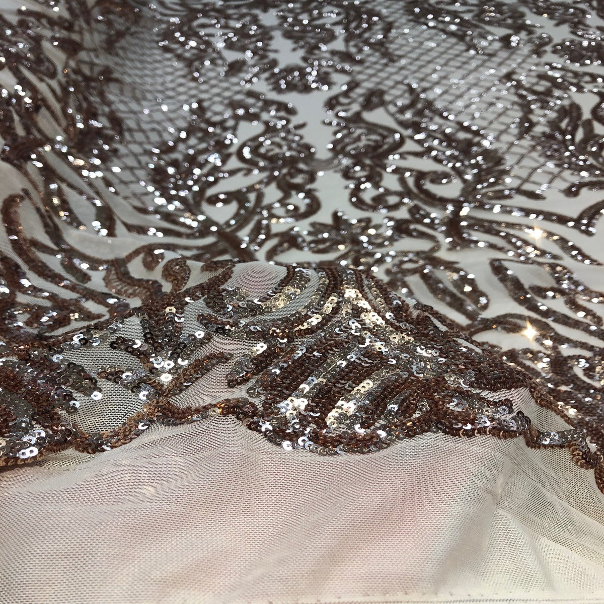 Luna Stretch Sequins Fabric | Spandex Palace