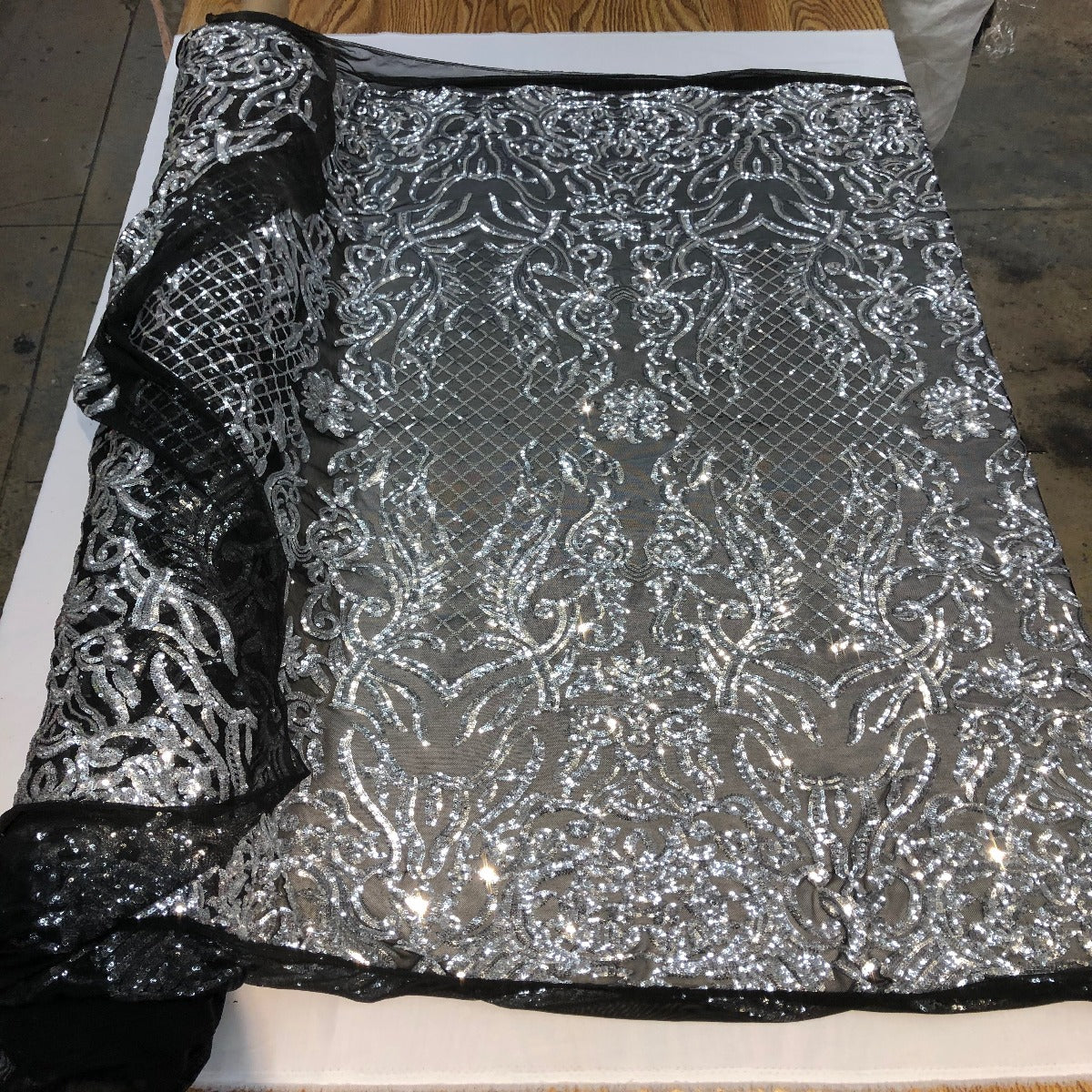Luna Stretch Sequins Fabric | Spandex Palace