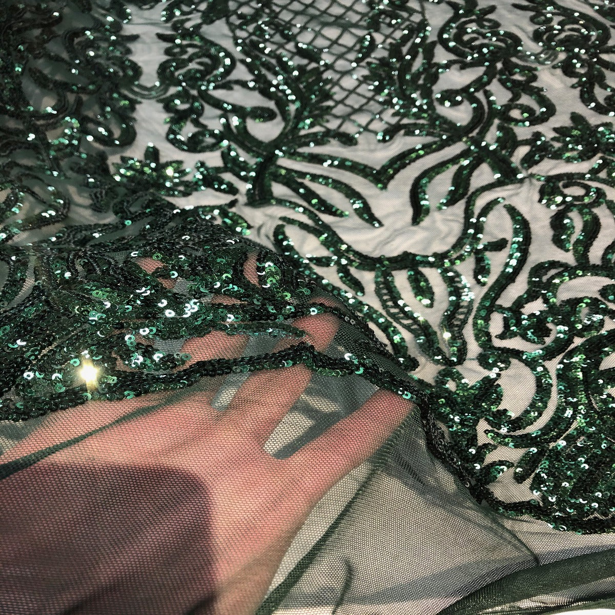 Luna Stretch Sequins Fabric | Spandex Palace