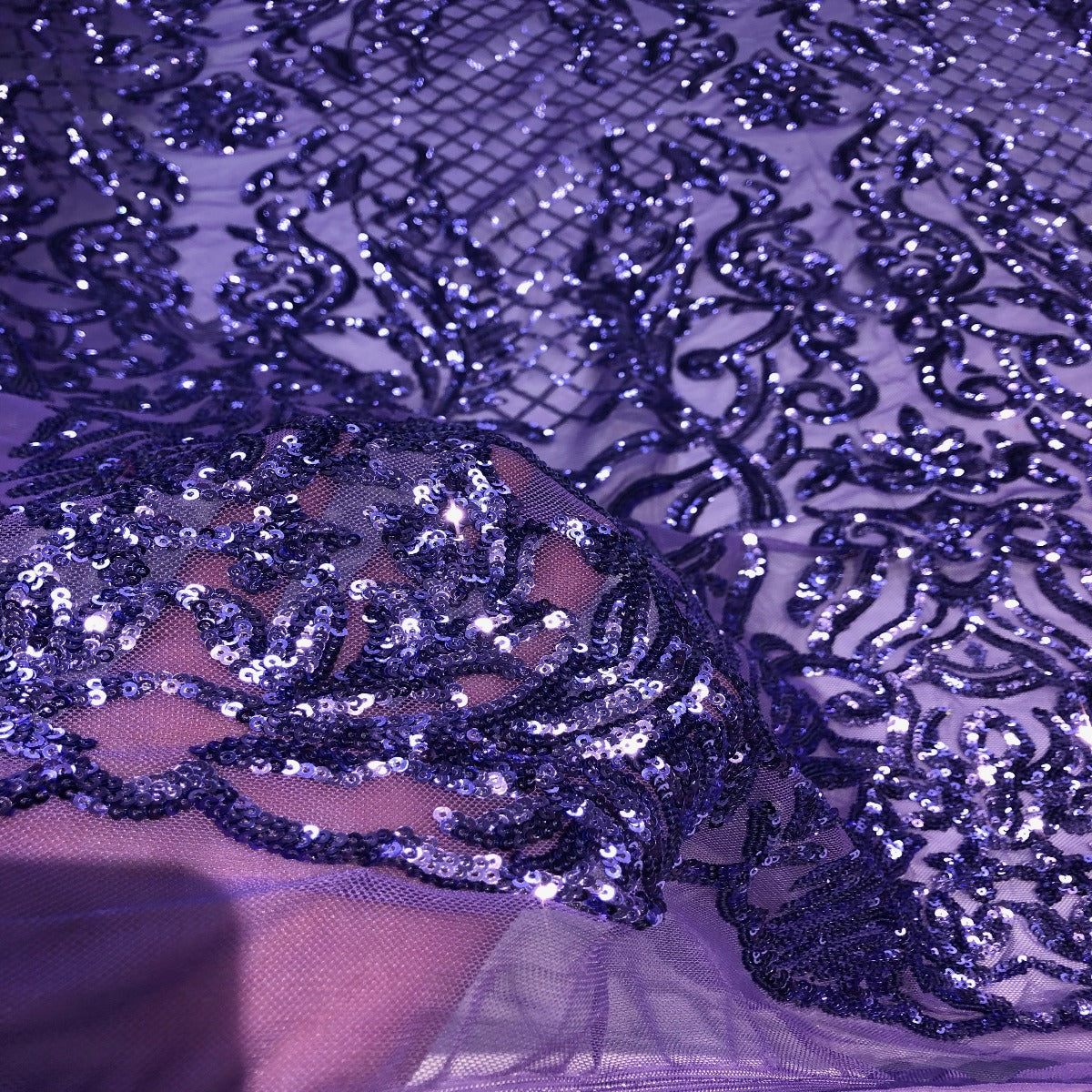 Luna Stretch Sequins Fabric | Spandex Palace
