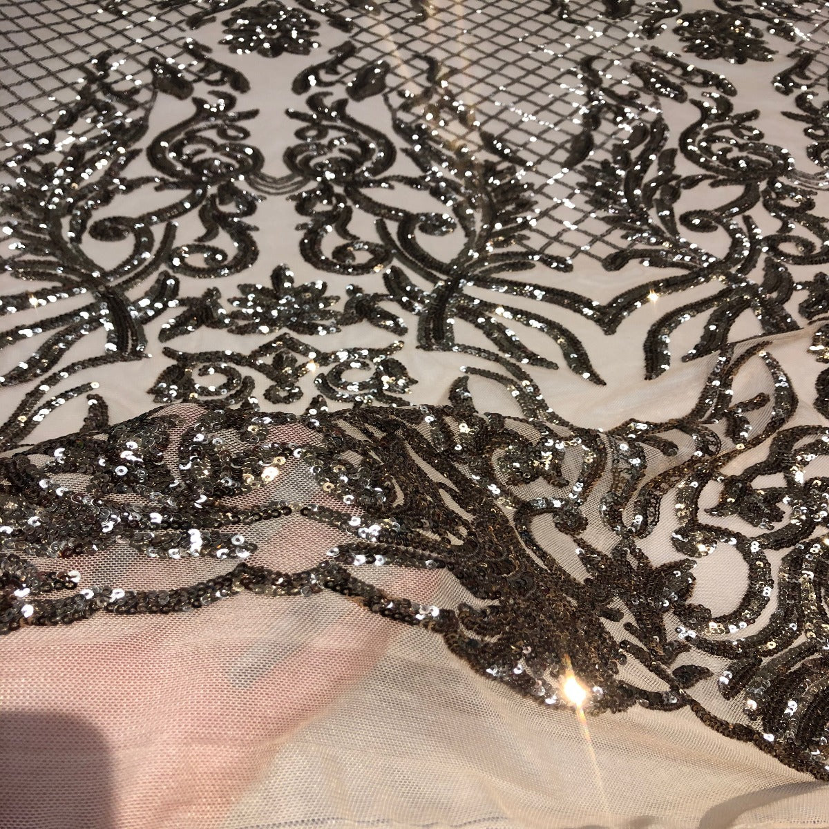 Luna Stretch Sequins Fabric | Spandex Palace