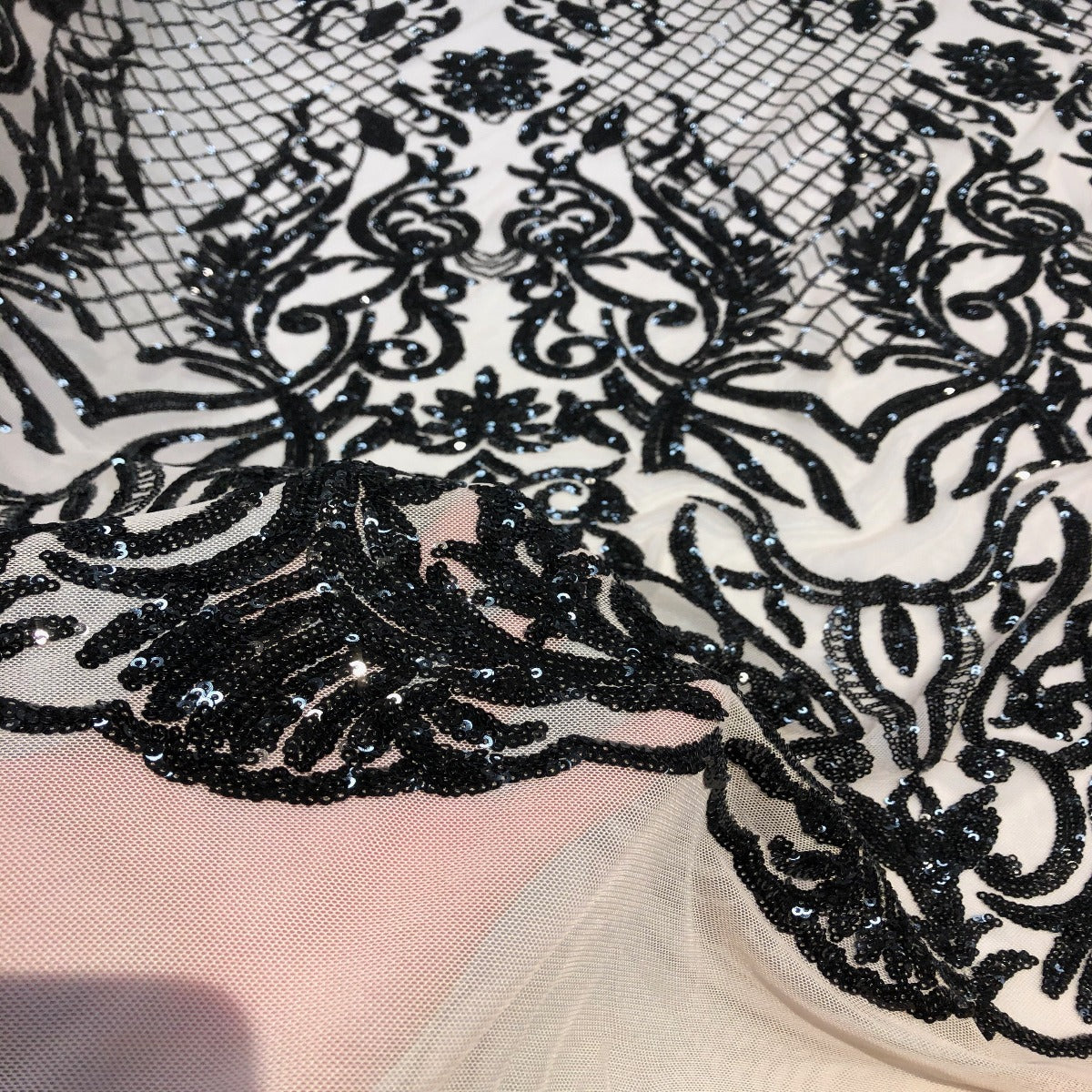 Luna Stretch Sequins Fabric | Spandex Palace