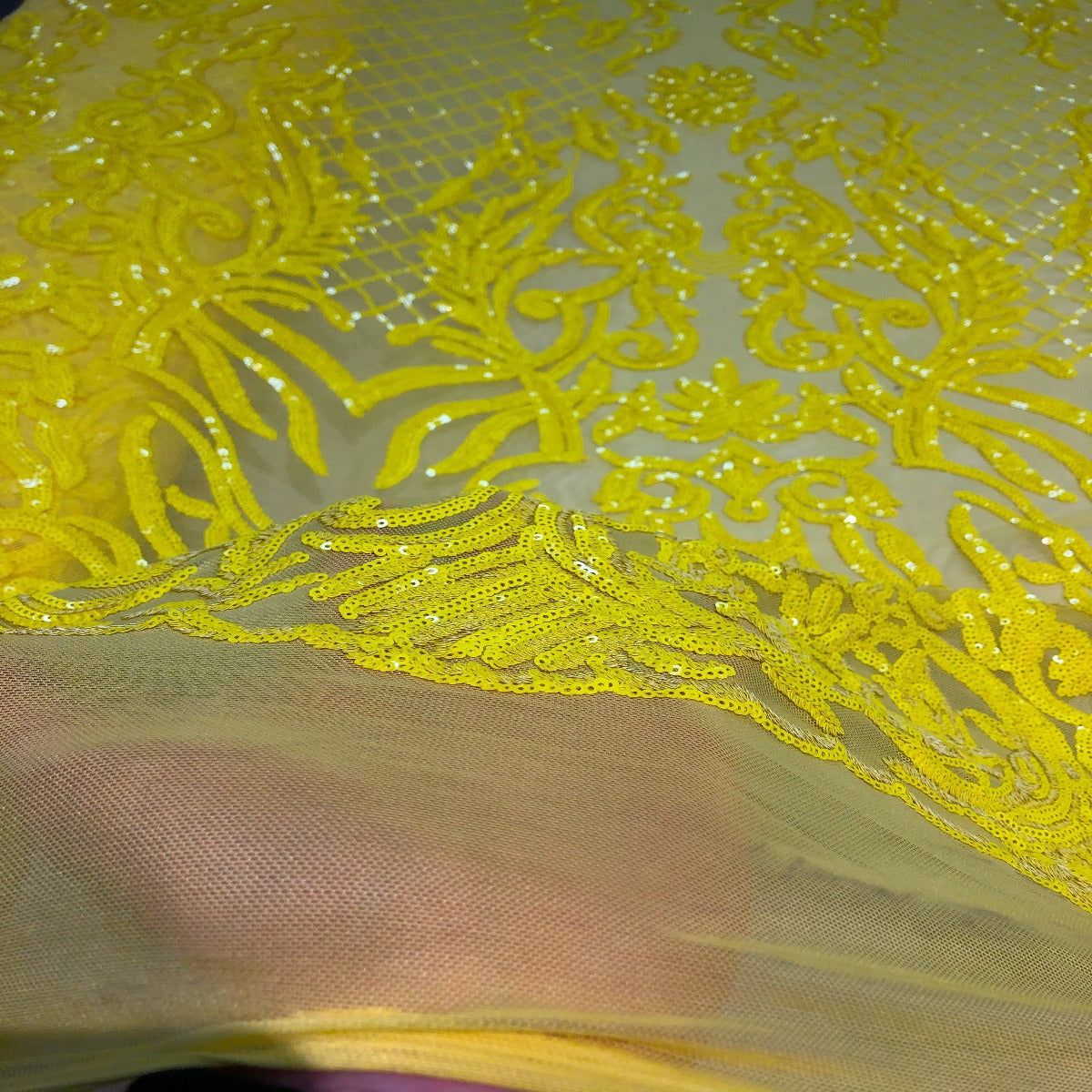 Luna Stretch Sequins Fabric | Spandex Palace