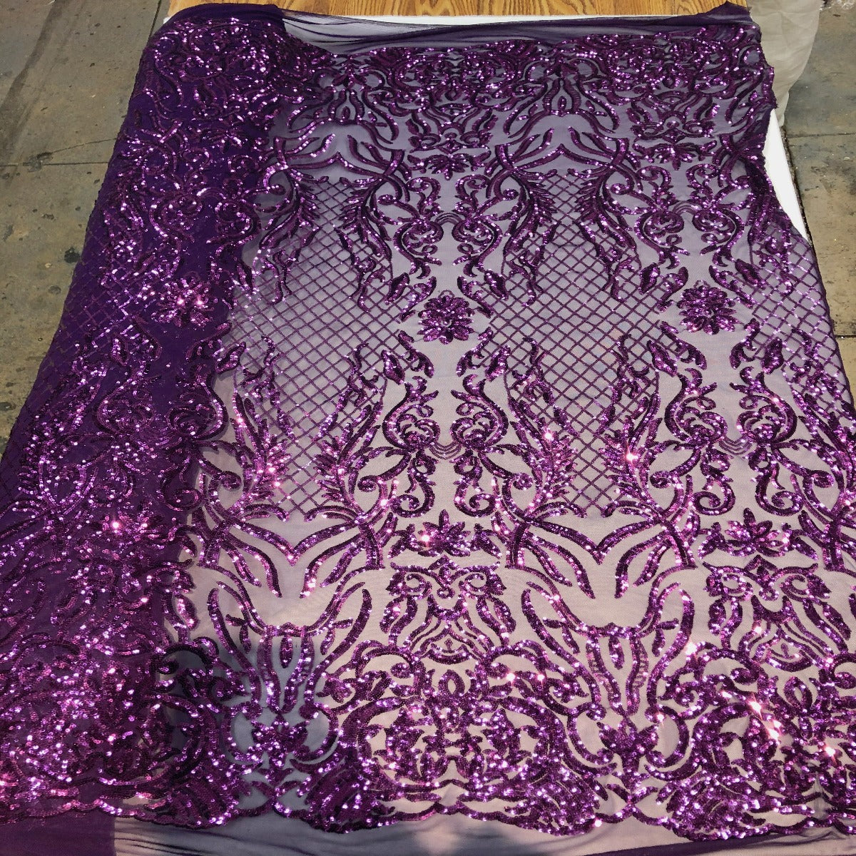 Luna Stretch Sequins Fabric | Spandex Palace