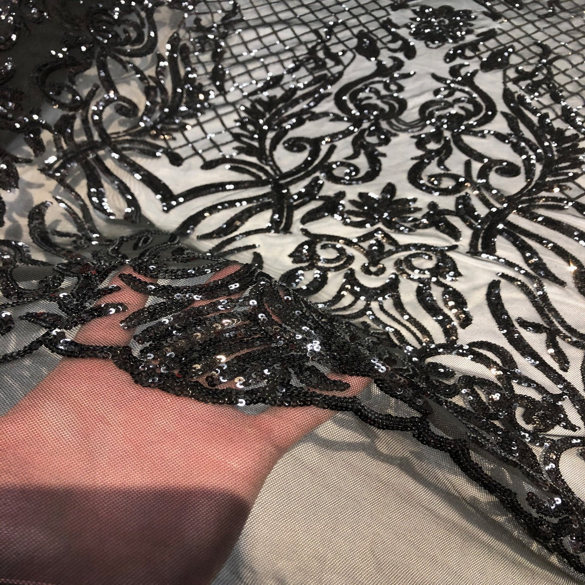 Luna Stretch Sequins Fabric | Spandex Palace