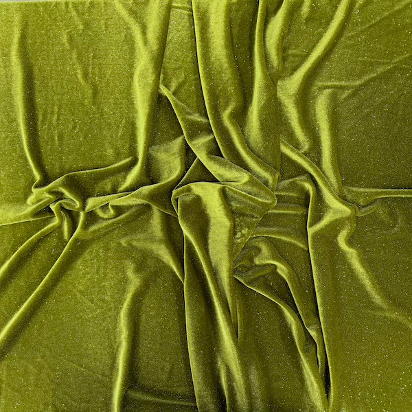 Misty Glitter Stretch Velvet | Spandex Fabric