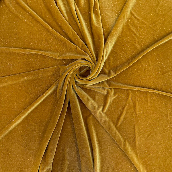 Misty Glitter Stretch Velvet | Spandex Fabric