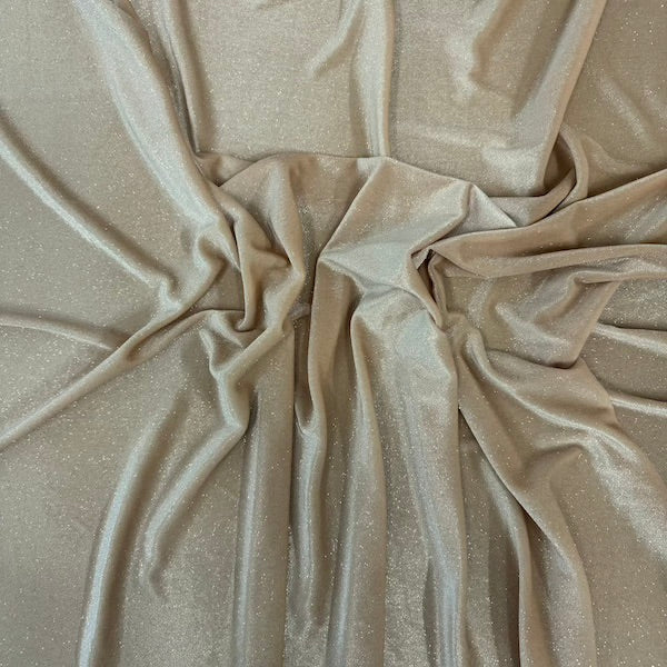 Misty Glitter Stretch Velvet | Spandex Fabric