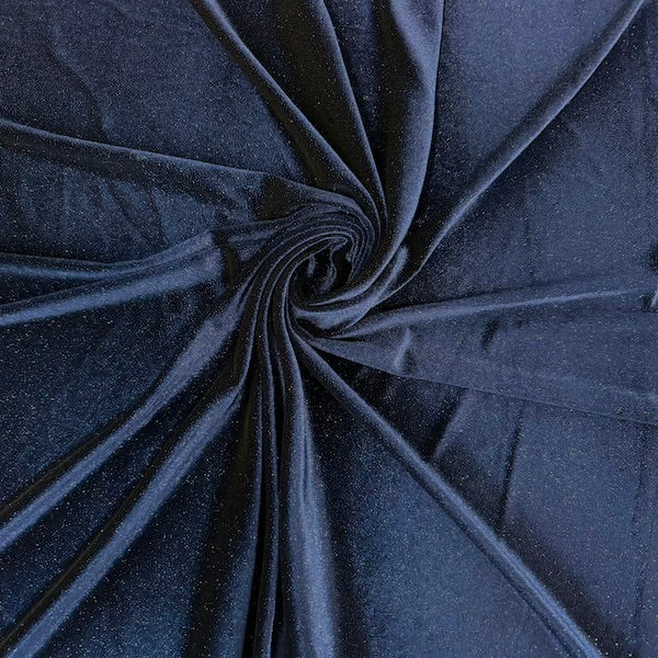 Misty Glitter Stretch Velvet | Spandex Fabric