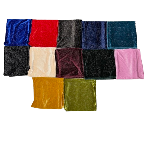 Misty Glitter Stretch Velvet | Spandex Fabric