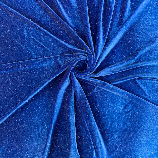 Misty Glitter Stretch Velvet | Spandex Fabric