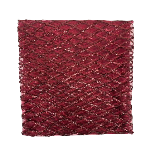 Diamond Pattern Sequins Stretch Mesh Fabric | Spandex Palace