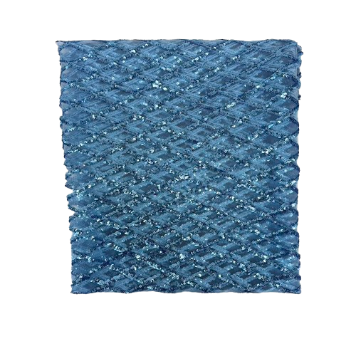 Diamond Pattern Sequins Stretch Mesh Fabric | Spandex Palace