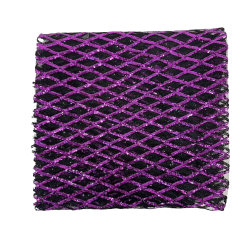 Diamond Pattern Sequins Stretch Mesh Fabric | Spandex Palace