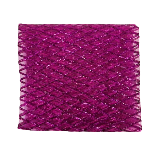 Diamond Pattern Sequins Stretch Mesh Fabric | Spandex Palace