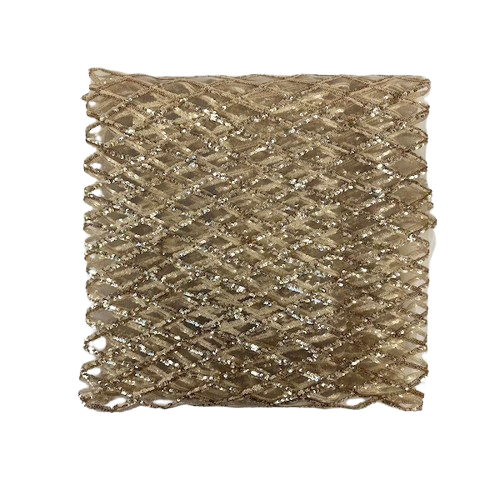 Diamond Pattern Sequins Stretch Mesh Fabric | Spandex Palace