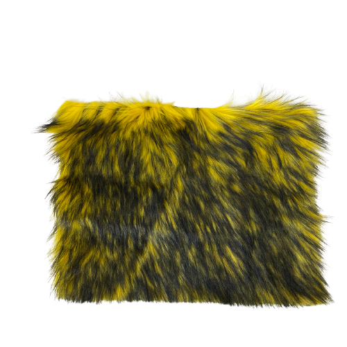 Husky Print Long Pile Shaggy Faux Fur Fabric
