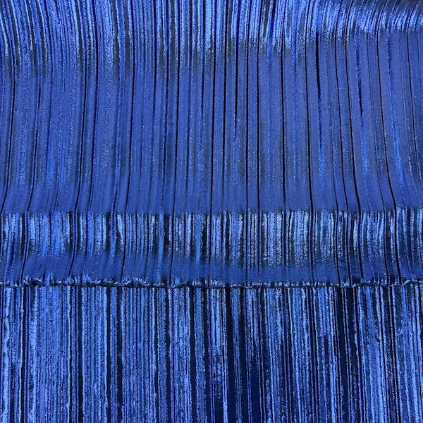 Metallic Pleated Foil | Spandex Fabric