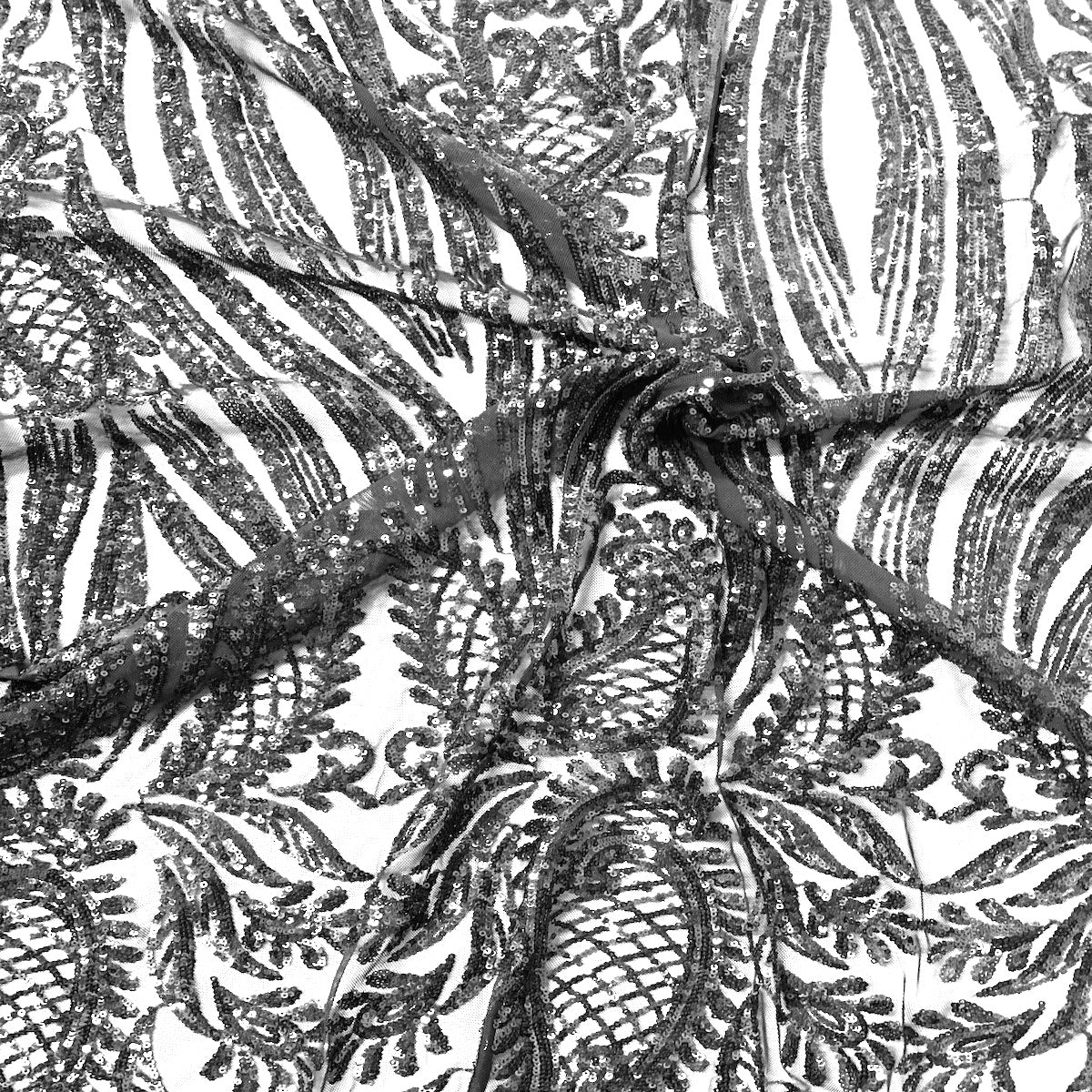 Nebill Stretch Sequins Lace Fabric | Spandex Palace