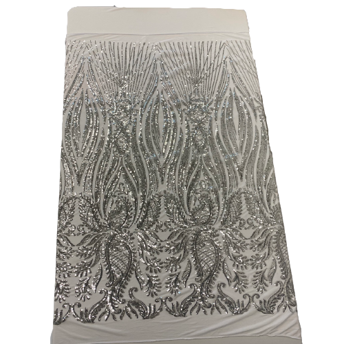 Nebill Stretch Sequins Lace Fabric | Spandex Palace