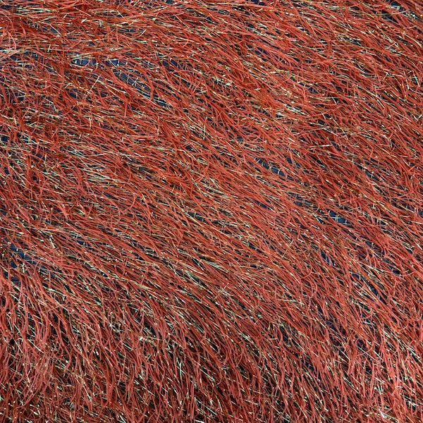 Metallic Faux Fur Tinsel Ostrich Feather Fabric | Spandex Palace