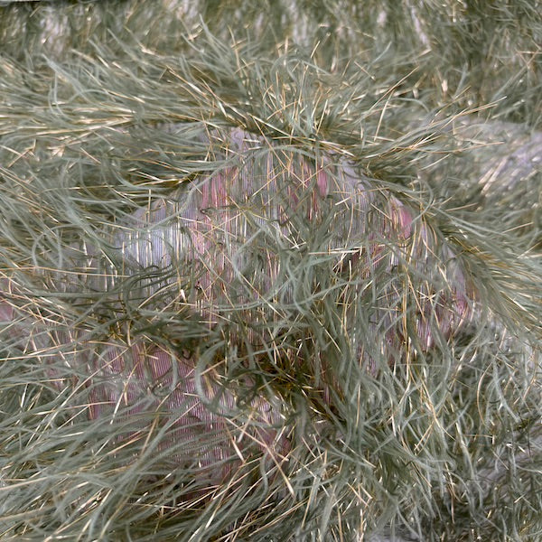 Metallic Faux Fur Tinsel Ostrich Feather Fabric | Spandex Palace