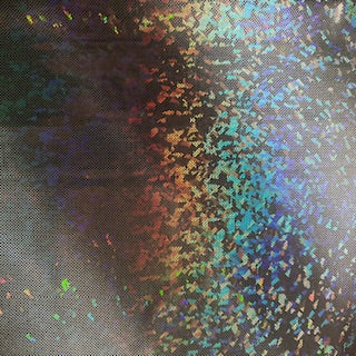 Fantasia Polyester Spandex Hologram Shattered Foil Fabric | Spande Palace Brown