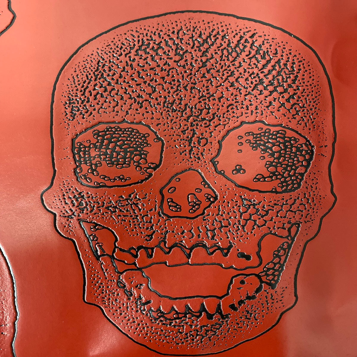 Skeleton Skull Vinyl Fabric | Spandex Palace