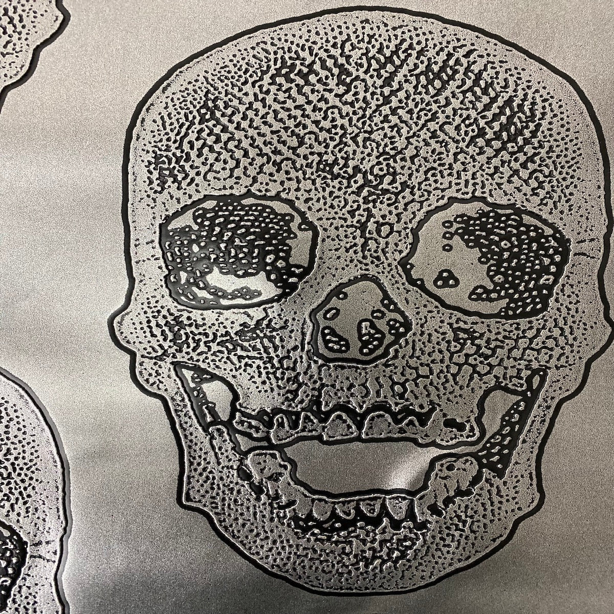 Skeleton Skull Vinyl Fabric | Spandex Palace