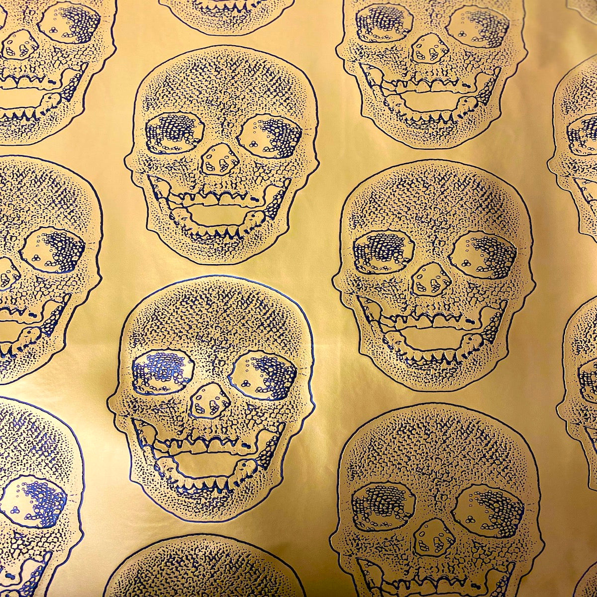 Skeleton Skull Vinyl Fabric | Spandex Palace