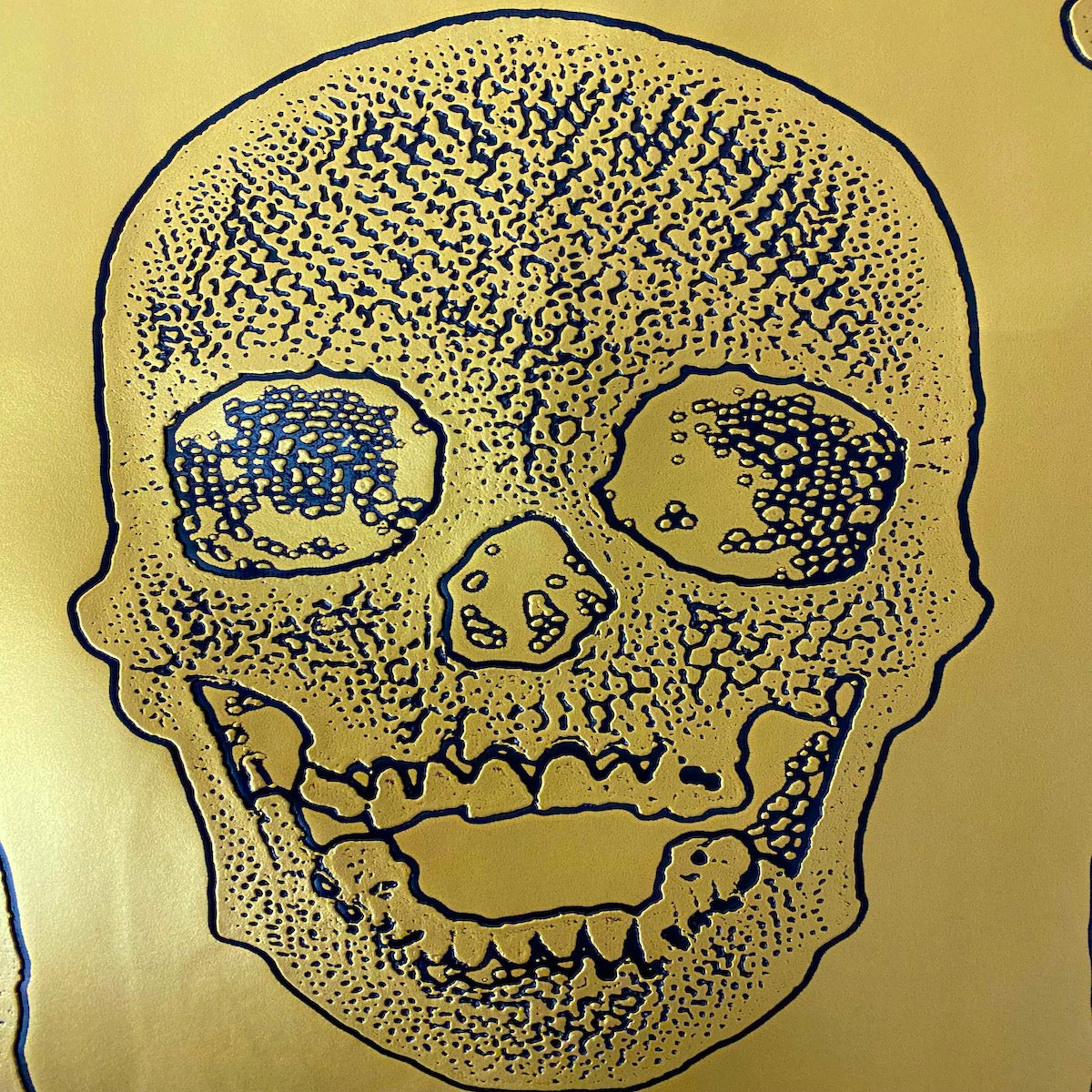 Skeleton Skull Vinyl Fabric | Spandex Palace