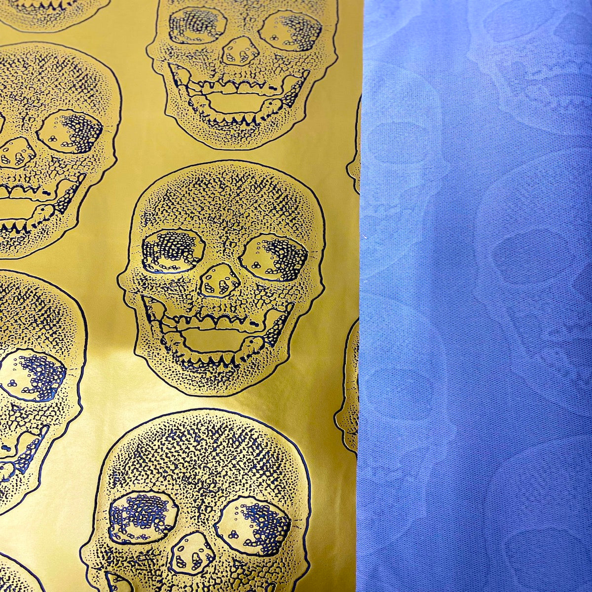 Skeleton Skull Vinyl Fabric | Spandex Palace