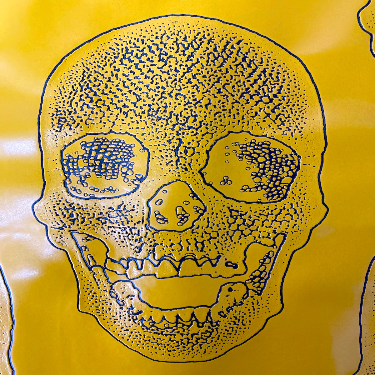 Skeleton Skull Vinyl Fabric | Spandex Palace