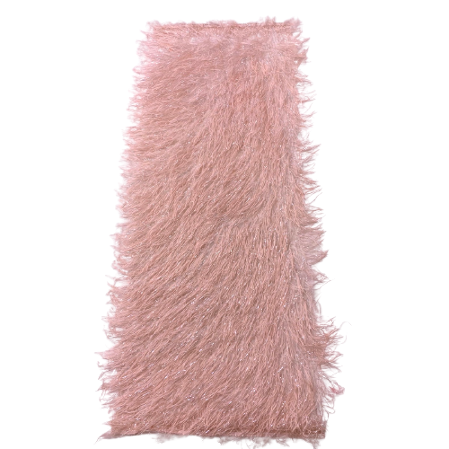 Metallic Faux Fur Tinsel Ostrich Feather Fabric | Spandex Palace