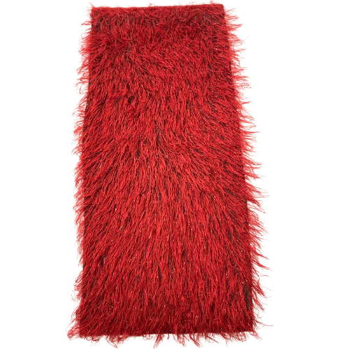 Metallic Faux Fur Tinsel Ostrich Feather Fabric | Spandex Palace