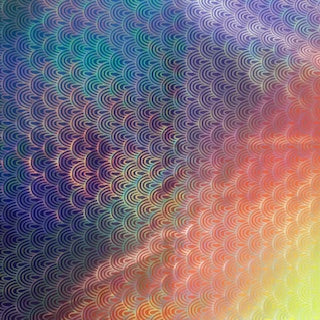 Hologram Stretchy Igloo Rainbow Foil Print Fabric | Spandex Palace Multi Color