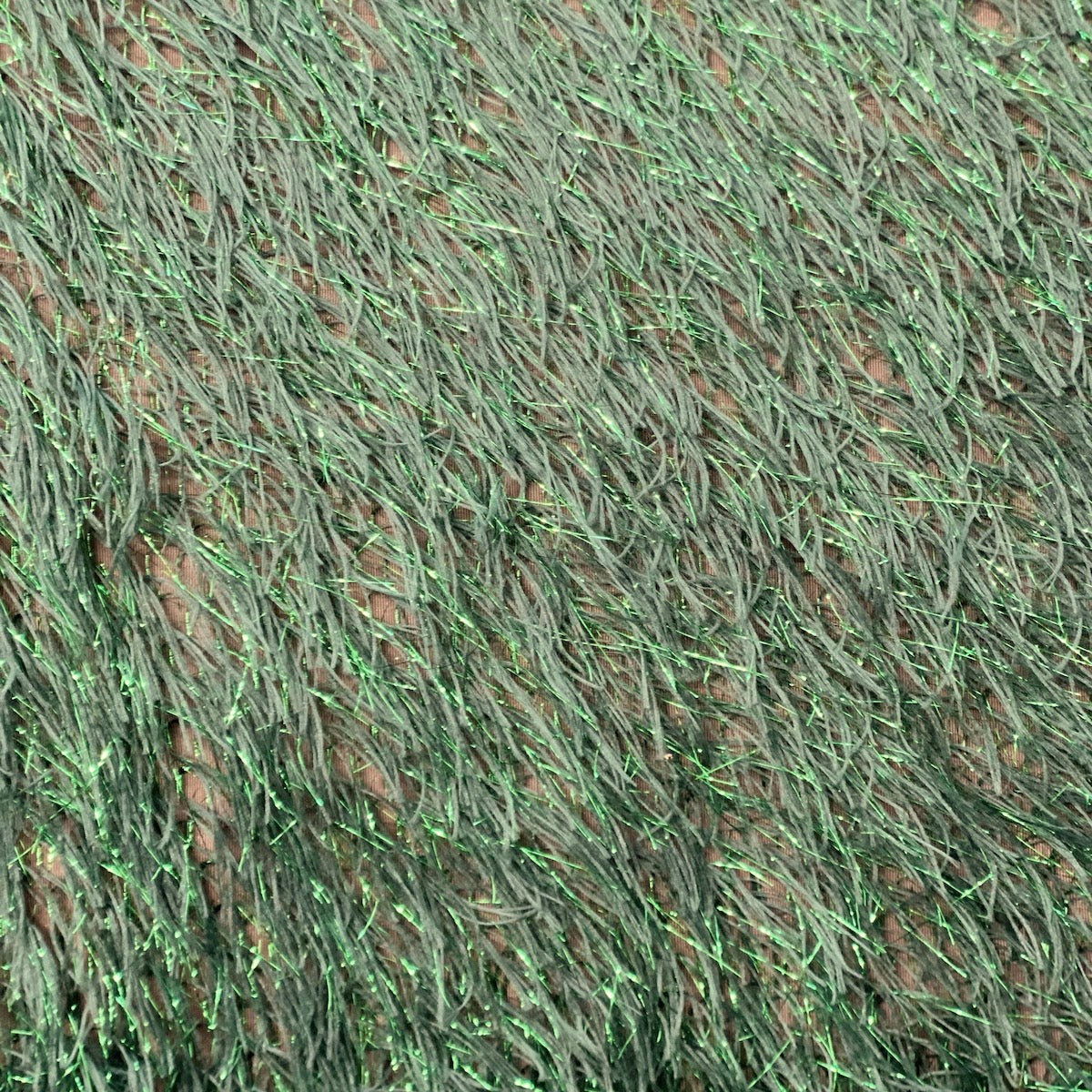 Metallic Faux Fur Tinsel Ostrich Feather Fabric | Spandex Palace