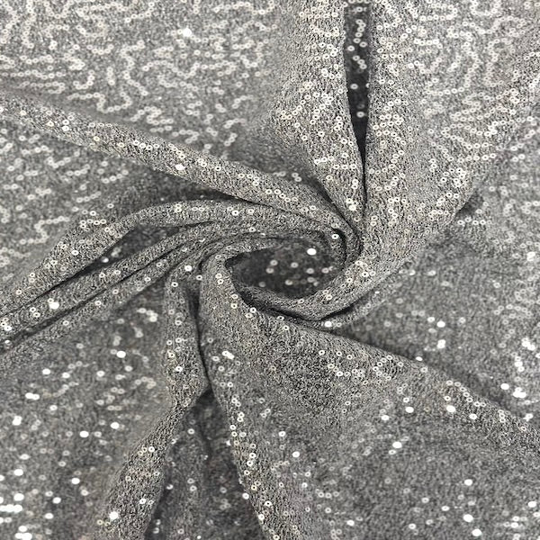 Metallic Lurex Embroidered Stretch Sequins Fabric | Spandex Palace